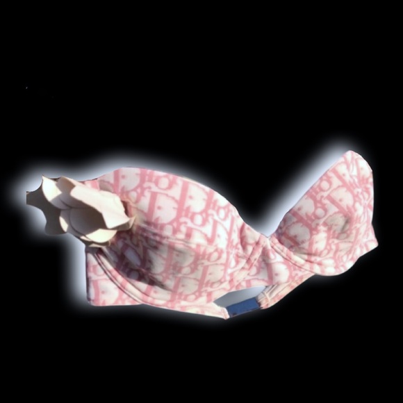 Christian Dior By John Galliano Runway Girly Romantique Monogram Logo Bikini Bra - Picture 15 of 16